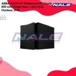 ABBA-RACK 19" Wallmount 8U Depth 800 mm ( Single Door ), RAL7032, Outdoor, IP55