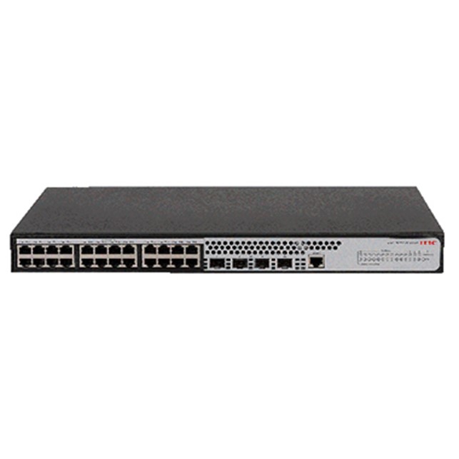 H3C S1850V2-EI H3C LS-1850V2-10P-HPWR-EI-GL Ethernet Switch with 24*10/100/1000BASE-T Ports and 4*1000BASE-X SFP Ports,(AC) - Gambar 1